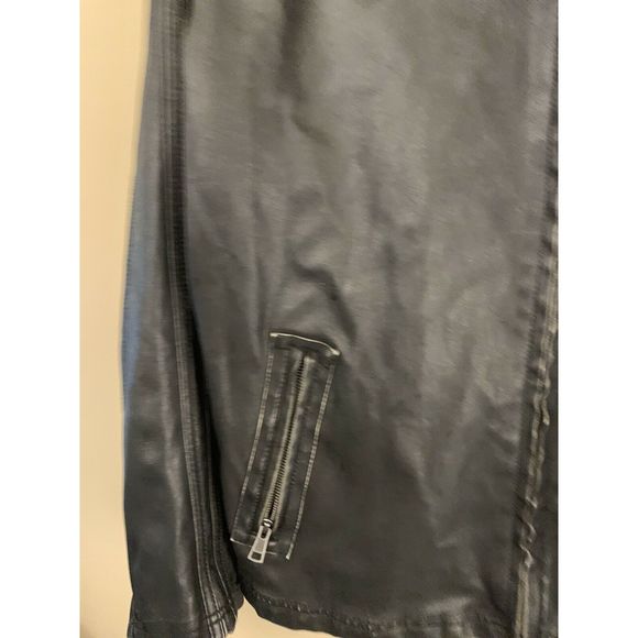 BKE Buckle Mens Faux Leather Jacket Size M - Picture 7 of 10